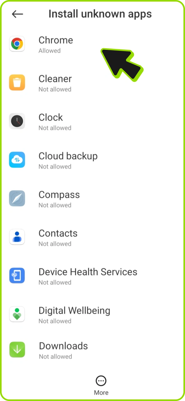 Set up your android to install Winwin app.