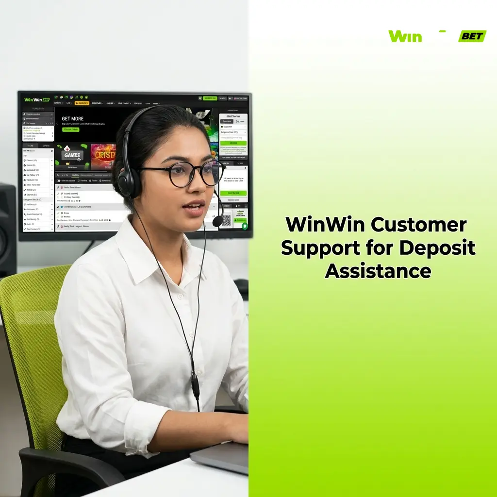 WinWin customer support team providing deposit assistance to users through live chat and helpdesk services